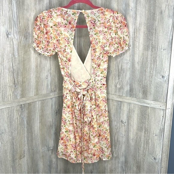 LPA Cutout Floral Wrap Dress - Picture 6 of 7